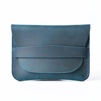 HKM-645011 Retro Waxed Canvas and Leather Motorcycle Wallet Card Holder