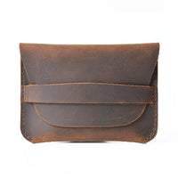 HKM-645011 Retro Waxed Canvas and Leather Motorcycle Wallet Card Holder