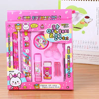 HKM-645075 Children's 10-Piece Creative Stationery Set for Primary School Students, Ideal Gift Box for Educational Supplies