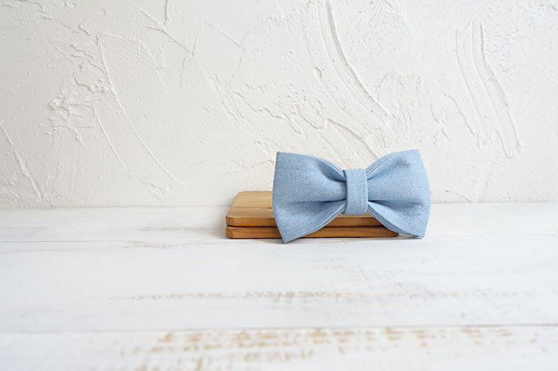 HKM-6452797 Double Layer Blue Pet Bow for Dogs ¨C Polyester Material, Multiple Sizes Available