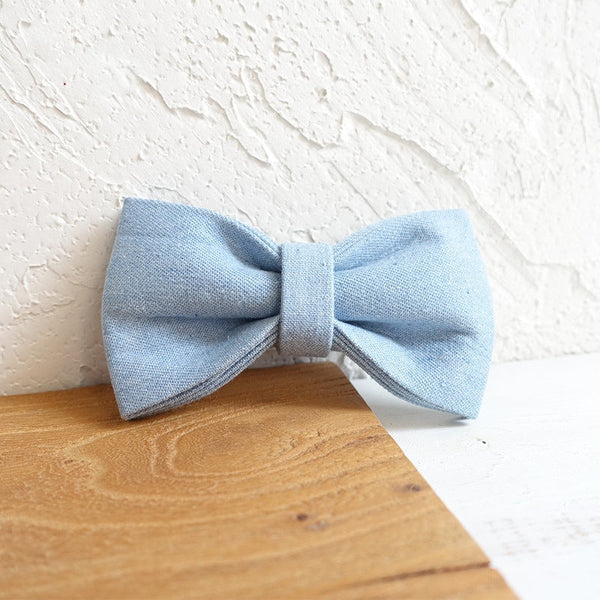 HKM-6452797 Double Layer Blue Pet Bow for Dogs ¨C Polyester Material, Multiple Sizes Available