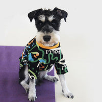 HKM-6452925 Casual Black and White Pet Sweater for Spring and Summer