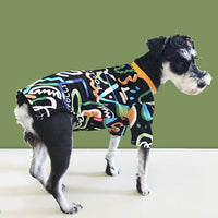 HKM-6452925 Casual Black and White Pet Sweater for Spring and Summer