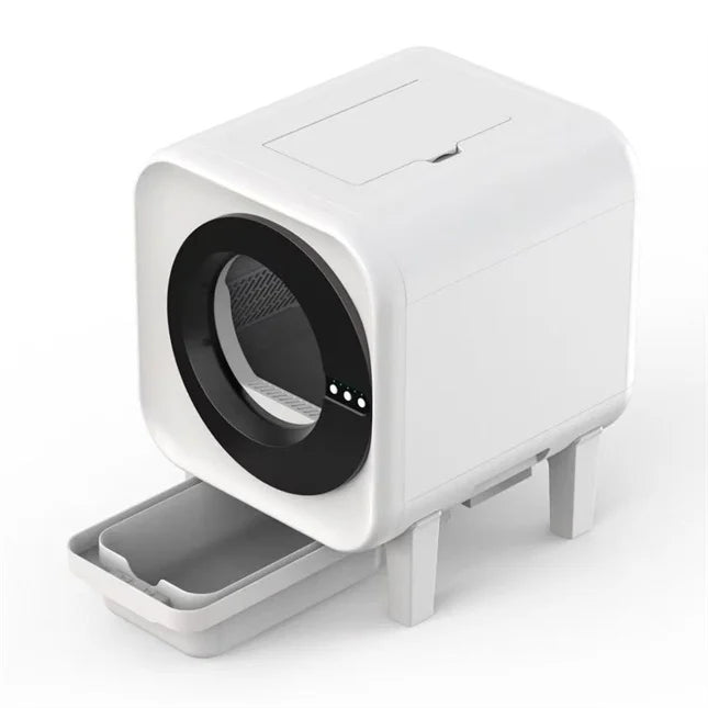 HKM-645395 Intelligent Automatic Cat Litter Box for Multicat Use – Eco-Friendly, Easy Clean Plastic Design