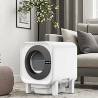 HKM-645395 Intelligent Automatic Cat Litter Box for Multicat Use – Eco-Friendly, Easy Clean Plastic Design