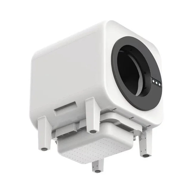 HKM-645395 Intelligent Automatic Cat Litter Box for Multicat Use – Eco-Friendly, Easy Clean Plastic Design