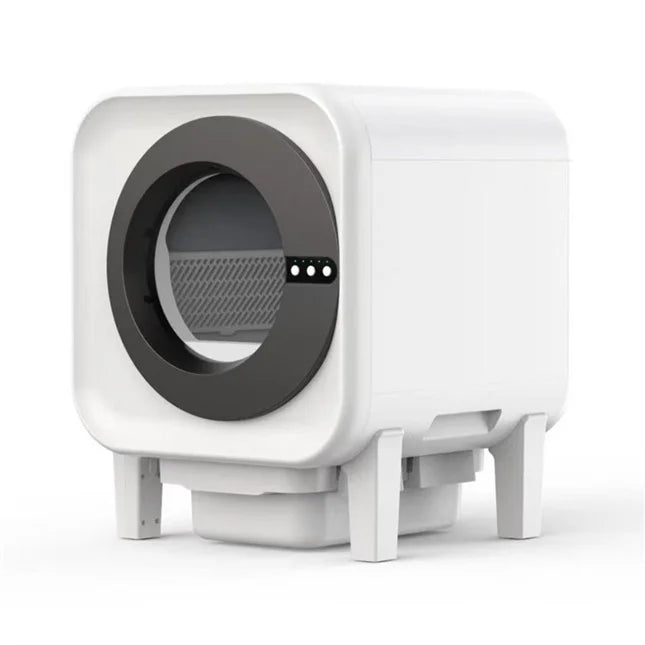 HKM-645395 Intelligent Automatic Cat Litter Box for Multicat Use – Eco-Friendly, Easy Clean Plastic Design
