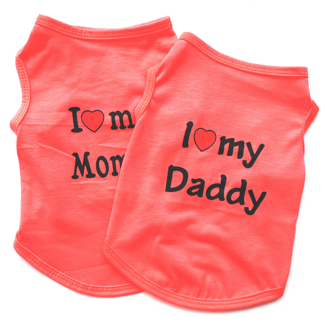 HKM-6456125 Classic Pet Vest with Love Themes for Dogs in Various Colors and Sizes