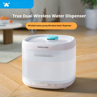 HKM-6456381 Automatic Cat Water Dispenser with Dual Wireless Modes and Filtration System