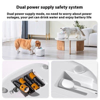 HKM-6456381 Automatic Cat Water Dispenser with Dual Wireless Modes and Filtration System