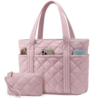 HKM-645651 Puffer Tote Bag for Travel, Work, Gym, and Nursing with Large Capacity for Laptops and Essentials
