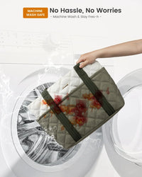 HKM-645651 Puffer Tote Bag for Travel, Work, Gym, and Nursing with Large Capacity for Laptops and Essentials