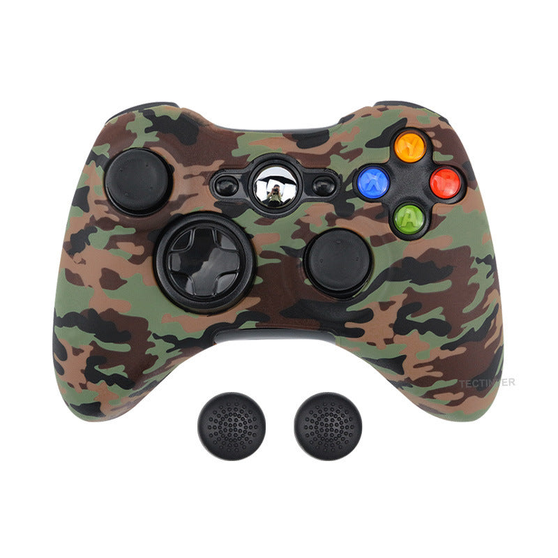 HKM-645651 Soft Silicone Anti-Drop Protective Cover with Button Cap for Elite and Hardcore Gaming