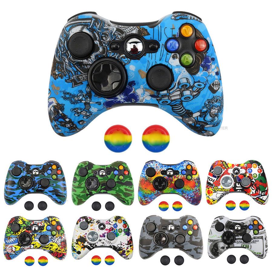 HKM-645651 Soft Silicone Anti-Drop Protective Cover with Button Cap for Elite and Hardcore Gaming