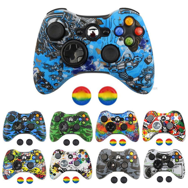 HKM-645651 Soft Silicone Anti-Drop Protective Cover with Button Cap for Elite and Hardcore Gaming