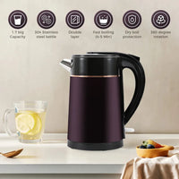 HKM-645715 Fast Heating Stainless Steel Electric Kettle for Family Use, 4-6 Minute Boiling Time