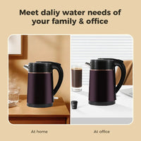 HKM-645715 Fast Heating Stainless Steel Electric Kettle for Family Use, 4-6 Minute Boiling Time