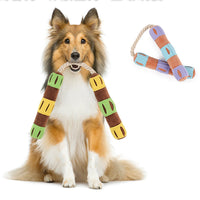 HKM-6457789 Interactive Dog Snuffle Toy for Foraging and Slow Feeding - Washable Plush Puzzle Mat