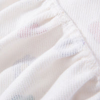 HKM-6457917 Lightweight Pet Dress with Cute Flower Print - Pure White, Multiple Sizes Available