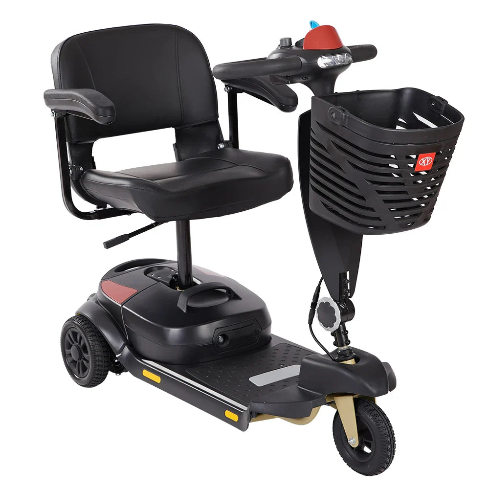 HKM-645971 All-Terrain 3-Wheel Electric Mobility Scooter with 10km/h Max Speed and 18KM Range