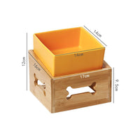 HKM-6462269 Large Capacity Ceramic Pet Bowl with Stand - Available in Various Colors and Shapes