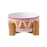 HKM-6462269 Large Capacity Ceramic Pet Bowl with Stand - Available in Various Colors and Shapes