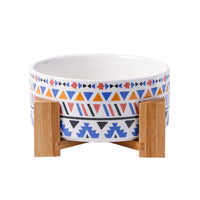 HKM-6462269 Large Capacity Ceramic Pet Bowl with Stand - Available in Various Colors and Shapes