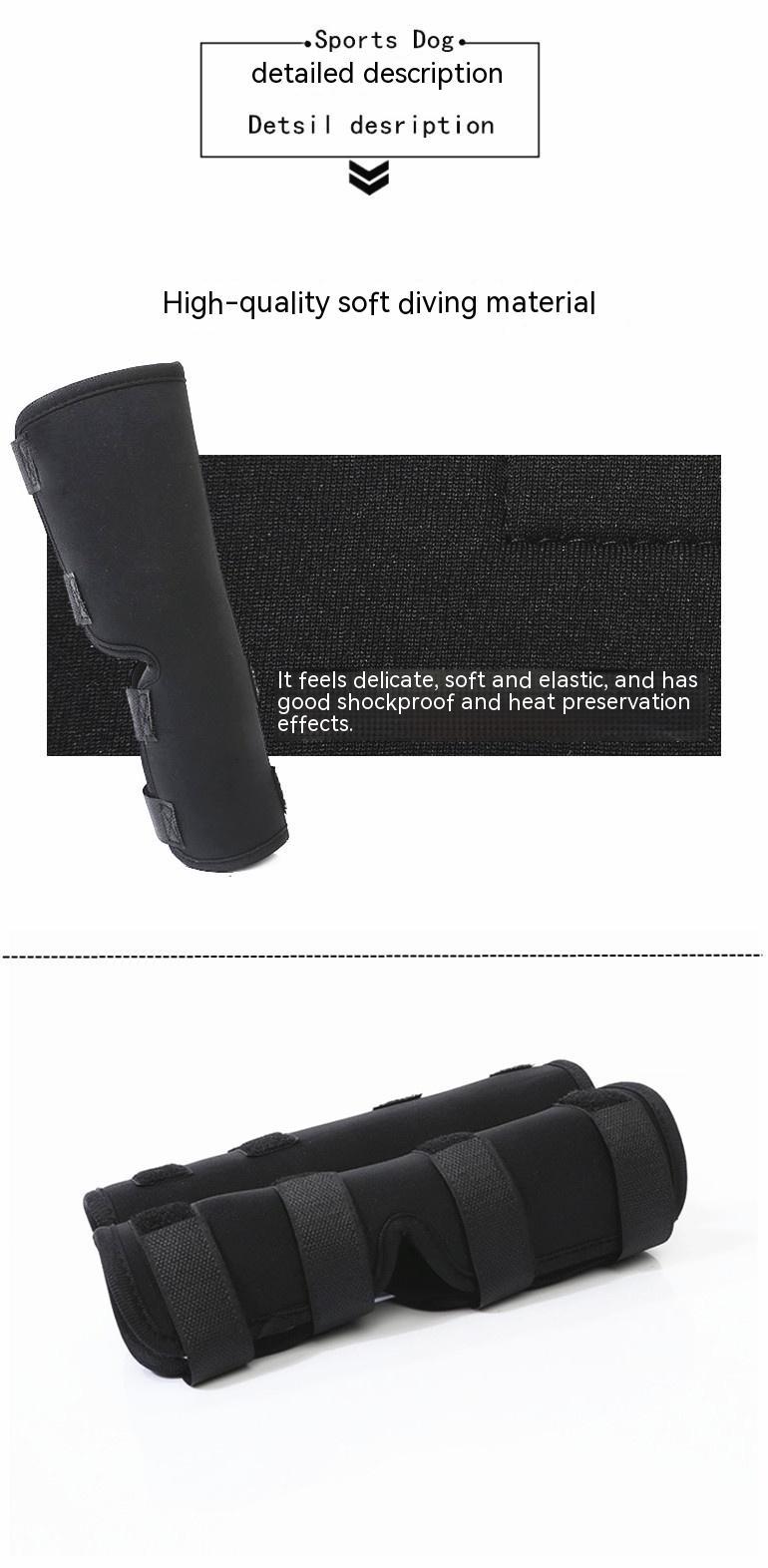 HKM-6462909 Dog Knee Support Strap for Injury Recovery and Prevention - Available in Black, Red, and Camouflage, Sizes S to XL