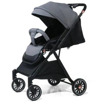 HKM-646291 Luxury Foldable Two-Way Baby Stroller Travel System - Lightweight Pushchair for Infants and Toddlers