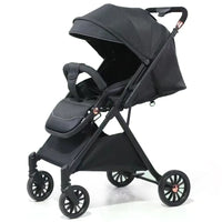 HKM-646291 Luxury Foldable Two-Way Baby Stroller Travel System - Lightweight Pushchair for Infants and Toddlers