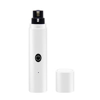 HKM-6463549 Rechargeable Electric Pet Nail Piercing Device with Light for Dogs - Available in White, Blue, and Pink
