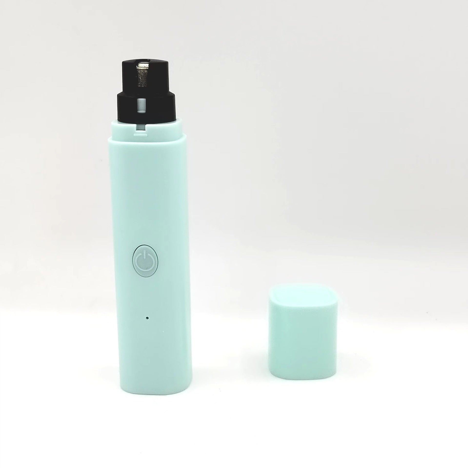 HKM-6463549 Rechargeable Electric Pet Nail Piercing Device with Light for Dogs - Available in White, Blue, and Pink