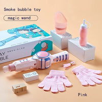 HKM-646355 Electric Automatic Bubble Wand Toy for Kids - Fun Outdoor Soap Blower for Parties and Gardens
