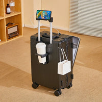 HKM-646483 Multi-Functional Front Open Pocket Trolley Suitcase for Business and Travel