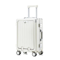 HKM-646483 Multi-Functional Front Open Pocket Trolley Suitcase for Business and Travel