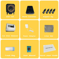 HKM-646547 Intelligent Automatic Cat Litter Box with ABS Material for Deodorization and Purification