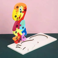 HKM-646547 Wooden 3D Puzzle Game for Children - Montessori Educational Jigsaw Learning Toy