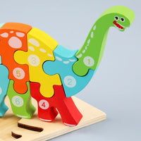 HKM-646547 Wooden 3D Puzzle Game for Children - Montessori Educational Jigsaw Learning Toy
