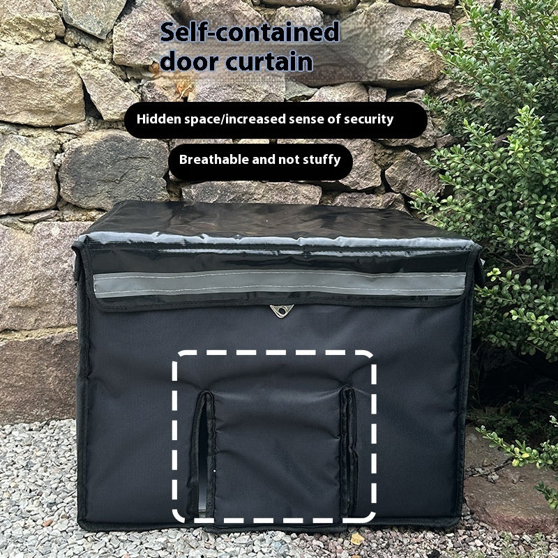 HKM-6466109 Waterproof Outdoor Cat Nest for All Seasons - XL Thickened Cat Bed with Stable Frame