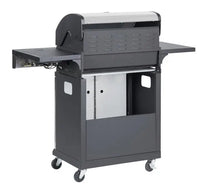 HKM-646611 4-Burner Portable Propane Gas Grill with Trolley for Outdoor Cooking