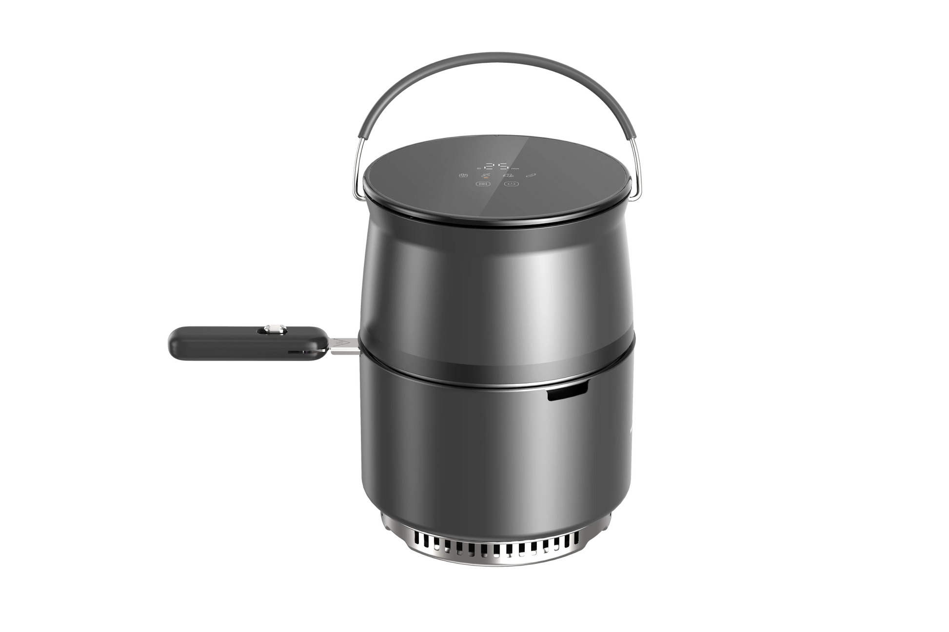 HKM-646675 Portable Lightweight Oil-Free Charcoal Air Fryer for Outdoor Camping