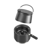 HKM-646675 Portable Lightweight Oil-Free Charcoal Air Fryer for Outdoor Camping
