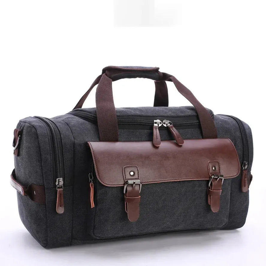 HKM-646675 Versatile Canvas Travel Hand Bag - High Capacity Waterproof Crossbody Duffel Bag