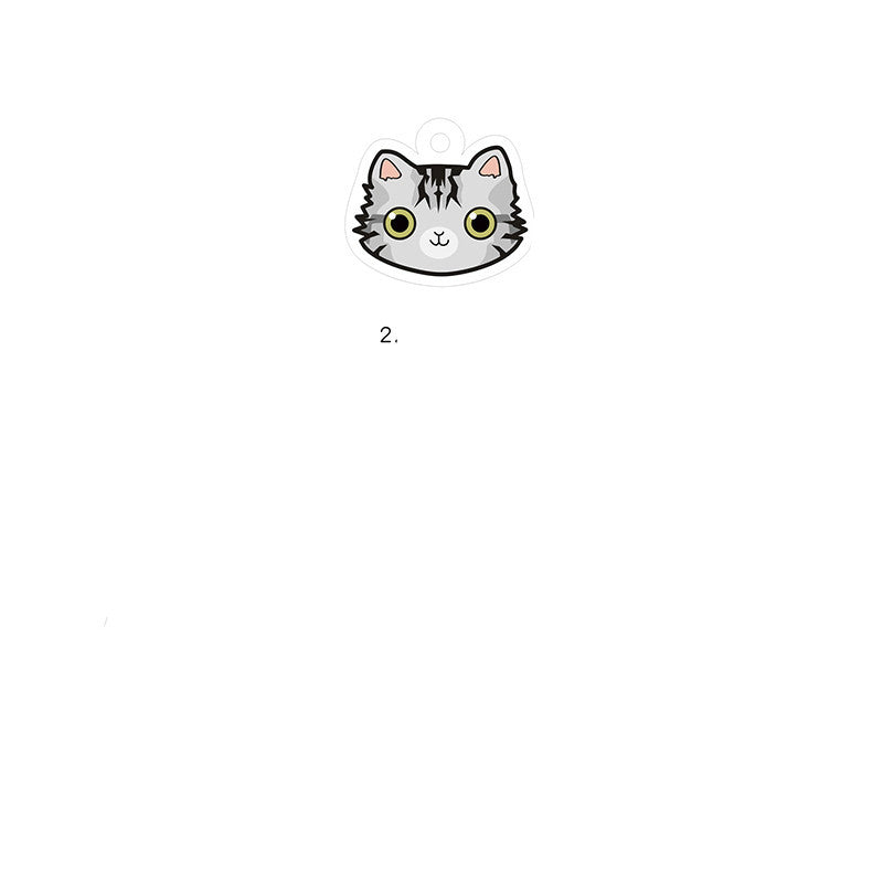 HKM-6467901 Customized Cat Identity Card with Bell - Short and Long Hair Options, Folded Ears Available, XS & S Sizes