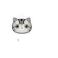 HKM-6467901 Customized Cat Identity Card with Bell - Short and Long Hair Options, Folded Ears Available, XS & S Sizes