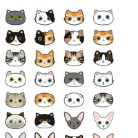 HKM-6467901 Customized Cat Identity Card with Bell - Short and Long Hair Options, Folded Ears Available, XS & S Sizes