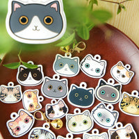 HKM-6467901 Customized Cat Identity Card with Bell - Short and Long Hair Options, Folded Ears Available, XS & S Sizes