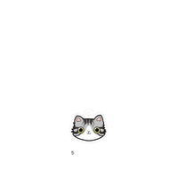 HKM-6467901 Customized Cat Identity Card with Bell - Short and Long Hair Options, Folded Ears Available, XS & S Sizes