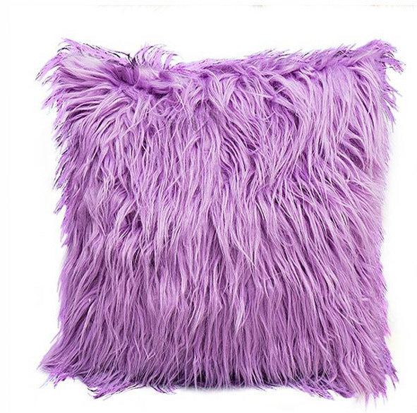 HKM-646803 Plush Gradient Pillowcase in Various Colors - Soft, Skin-Friendly Cushion Cover for Home and Outdoor Use