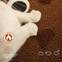 HKM-6469309 Cozy Sandwich Cookie-Shaped Cat Bed for Warm Autumn and Winter Comfort